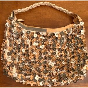 Beautiful Leather Floret Hobo Bag